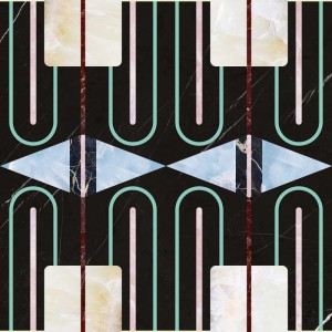 CHIMERA DECORO EMPATIA NERO GLOSSY 6MM 120x240 cm  SQ  - CEDIT 769437