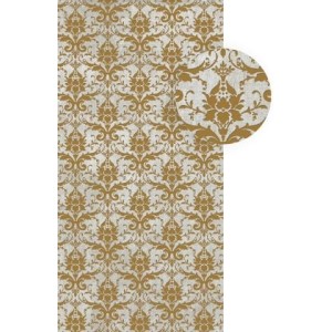 TESORI DECORO BROCCATO BIANCO ORO 6MM 120x240 cm  SQ  - CEDIT 752617