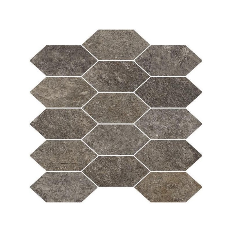 ABSOLUTE MOSAIK LOSANGA ABSOLUTE BLACK 30X30 cm - CERCOM CERAMICHE  1076679