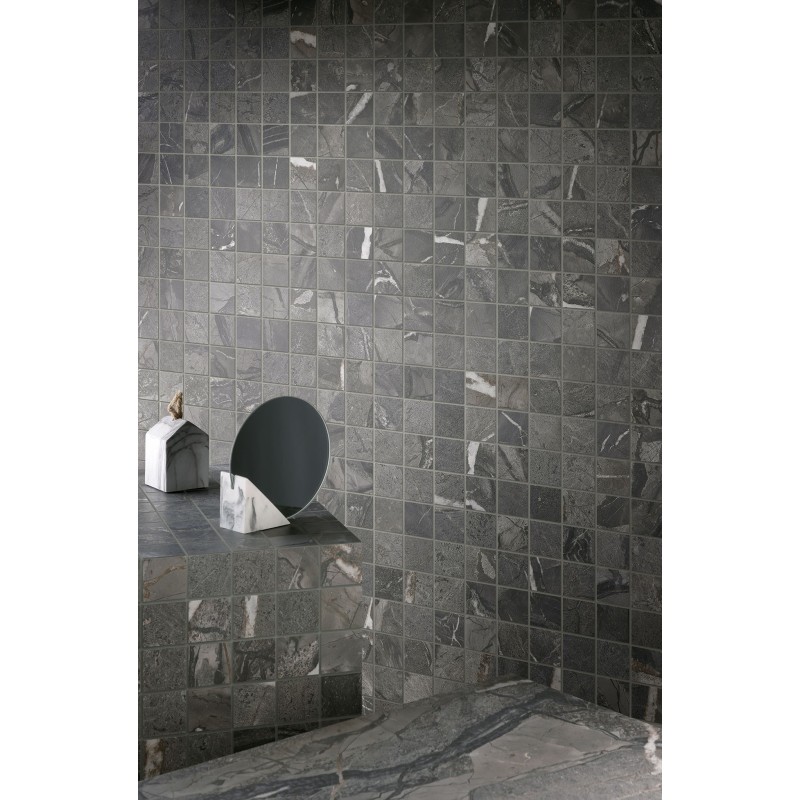 AMARANTO MOSAIK 5X5  BLACK 30X30  cm - CERCOM CERAMICHE  1077186