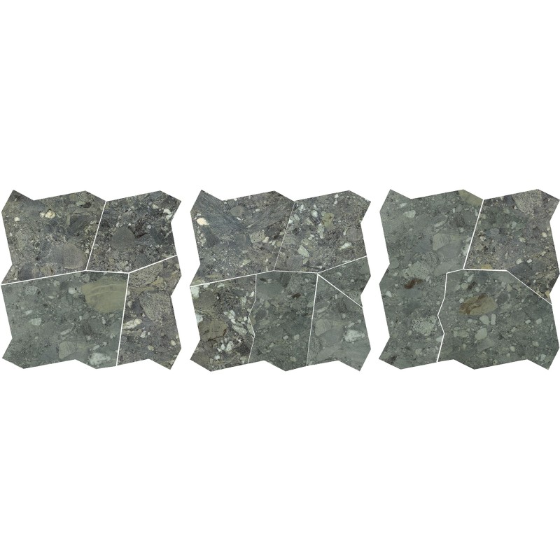 CEPPO DI GRES PALLADIANA MIX S/3 VERDE 58X58 cm - CERCOM CERAMICHE  1077710