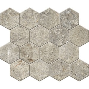 EVERSTONE MOSAIK ESAGONO EVER BROWN 25X30 cm - CERCOM CERAMICHE  1089756
