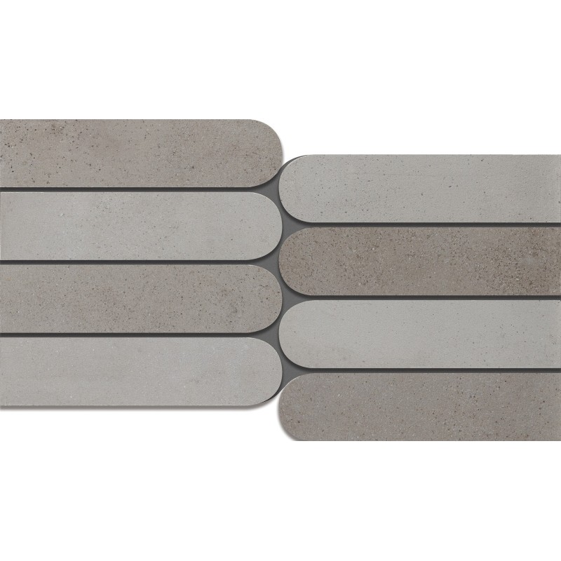 INFINITY MOSAIK PIANO MIX IVORY /CONCRETE 20X40 cm - CERCOM CERAMICHE  1073991