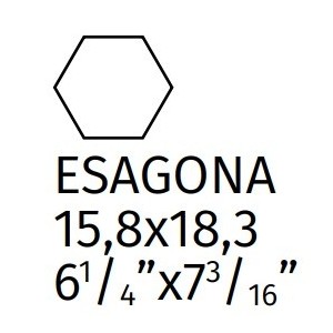 BOSTON BRICK ESAGONA NORTH END 15,8X18,3cm 10mm - CIR 1085371