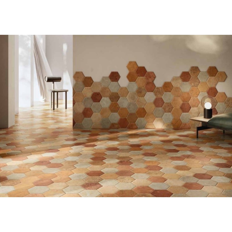 COTTO DEL CAMPIANO ESAGONA GIALLO UMBRIA 15,8X18,3cm 10mm R10 - CIR 10806141