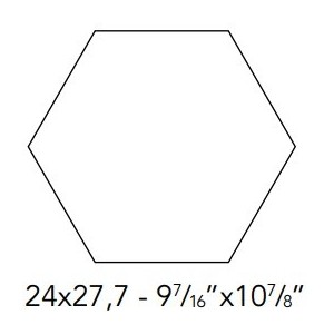 ITALICA ESAGONA TERRA SALINA 24X27,7cm 10mm - CIR 10869391