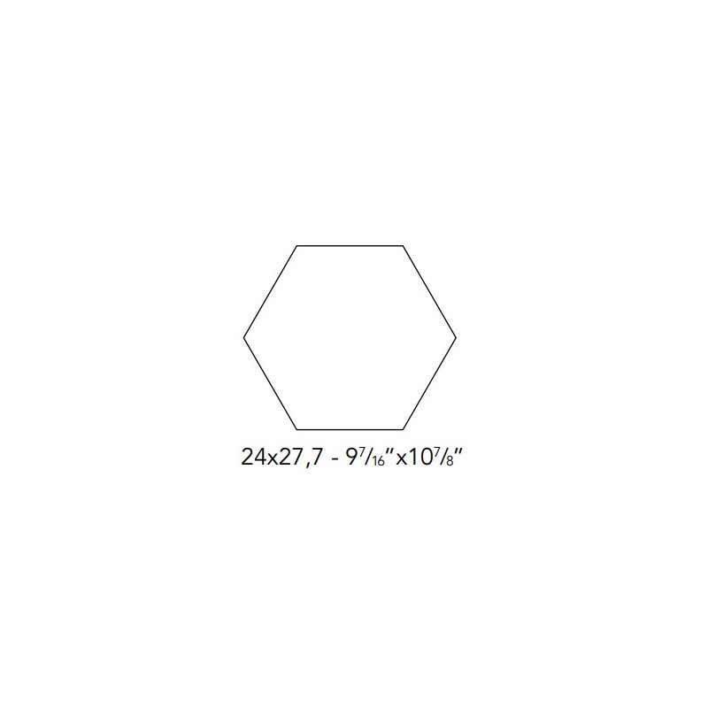 ITALICA ESAGONA TERRA VERDE 24X27,7cm 10mm - CIR 10869401
