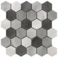 MATERIA PRIMA MOSAICO ESAGONA MIX GREY 27X27cm - CIR 10699211
