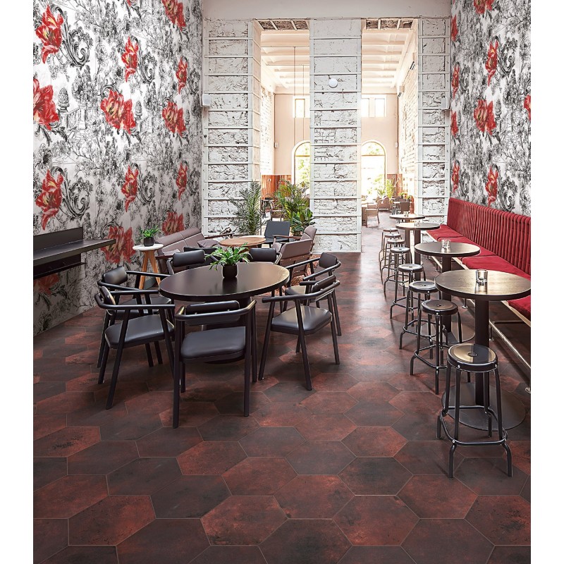 MIAMI ESAGONA RED CLAY 24X27,7cm 10mm R10 - CIR 10633341