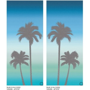 SHOWALL PALME BLU/VERDE DX (B) 120X280cm 6mm - CIR 1093004