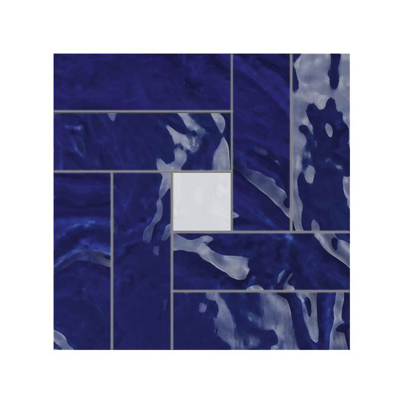 TADELAKT MOSAIQUE CASABLANCA BLU 25X25cm - CIR 1082257