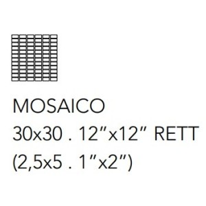 PETRA MOSAICO RT PETRA TABACCO 30X30cm 9,5mm - Serenissima 1097512