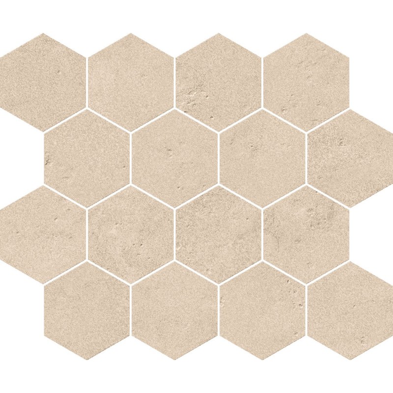 PIETRA DI PORTLAND MOSAICO ESAGONA PORTLAND SABBIA 25X30cm - Serenissima 1091219