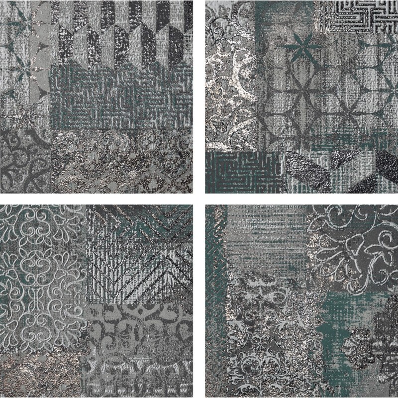 STUDIO 50 INSERTO S/4 ROCOCÒ GREEN 30X30cm - Serenissima 1069341