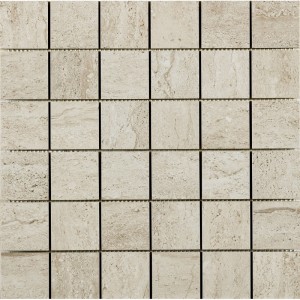 TRAVERTINI DUE MOSAIQUE 5X5 BIANCO SQ 30X30cm - Serenissima 1074327
