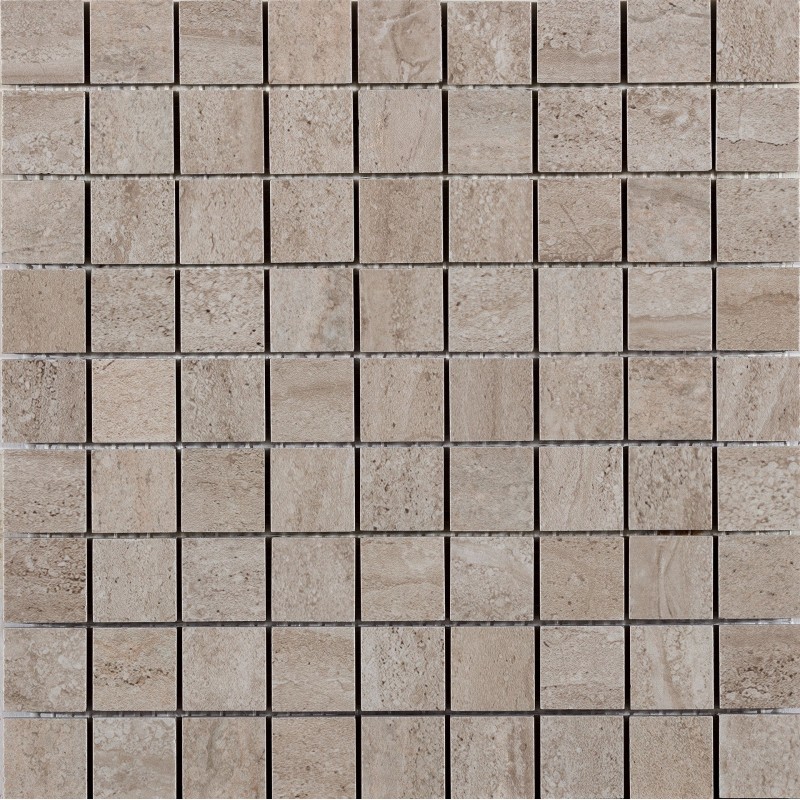 TRAVERTINI DUE MOSAICO 3X3 BEIGE LUX 30X30cm - Serenissima 1074329
