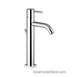 Bongio T SQUARE basin mixer with 150 mms. extension and 1.1/4" pop-up waste BONGIO RUBINETTERIE  - 1