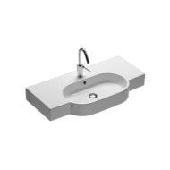 AREA Lavabo 90x45_monoforo (predisposto triforo) 900x450 YXA0 HATRIA