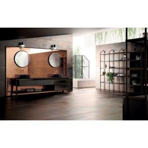 DIVING Metallic RED SQ. 60X60 cm STAGE Diesel Living 866289 Iris Ceramica