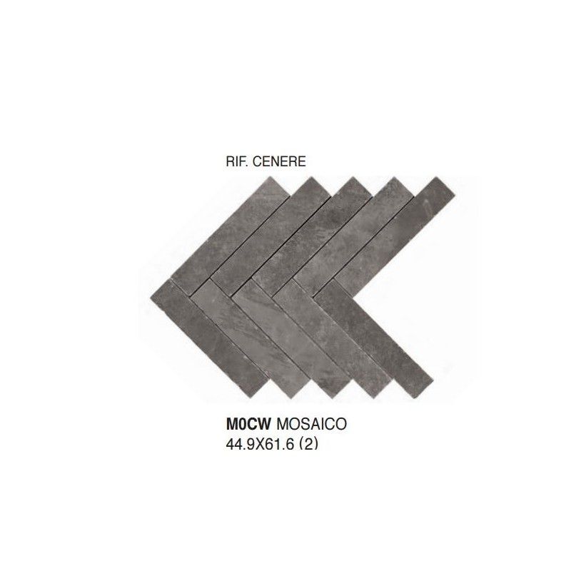 ARDESIA CENERE MOSAICO 44,9X61,6 cm M0CW Marazzi
