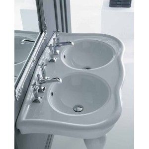 CONSOLE PAOLINA 110 DOUBLE BOWL Disegno Ceramica DISEGNO CERAMICA - 1