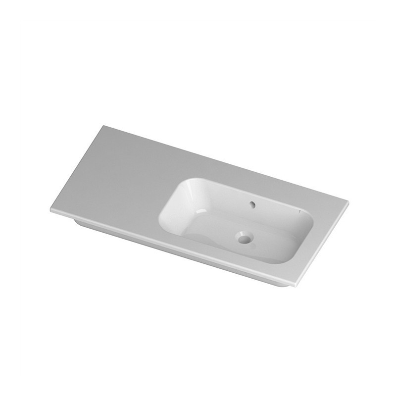 CONSOLLE QUBO 106 SQUARE DROIT Disegno Ceramica DISEGNO CERAMICA - 1