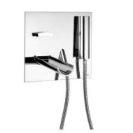 ACQUAVIVA Wannenarmatur mit Wandauslauf 220mm, Mixer und Handbrause 56530/22 BONGIO RUBINETTERIE  - 1