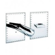 ACQUAVIVA BRILLIANT Wandarmatur Waschbecken mit Wandauslauf Einbau 220mm und Mixer 55538/22 BONGIO RUBINETTERIE  - 1