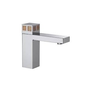 PURE GLAM DECOR Waschbecken Mixer mit Abfall clic-clac 3D521 BONGIO RUBINETTERIE  - 1