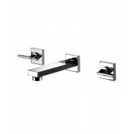 MYAMIX Wandarmatur Waschbecken Einbau 3 - loch mit Wandauslauf 220mm 45538-22 BONGIO RUBINETTERIE  - 1