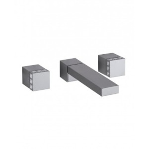 PURE GLAME Groupe évier encastré 3 trous avec Bouche 220mm, conçu pour le montage sur Open Box 6p538/22 OPEN BOX