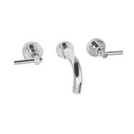 T LEVER Gruppo  Lavabo A parete con bocca 220mm completo di connessioni incasso Cromo  Bongio 31538-2A BONGIO RUBINETTERIE  - 1