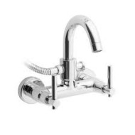 T LEVER External bath mixer with shower set duplex Chrome  Bongio 31536-D BONGIO RUBINETTERIE  - 1