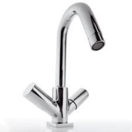 AQUA Monoforo Lavabo Bocca girevole e piletta clic-clac Cromo  Bongio 40521-BG BONGIO RUBINETTERIE  - 1