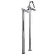 AQUA External bath mixer to the floor with shower set duplex Chrome  Bongio 40528 BONGIO RUBINETTERIE  - 1