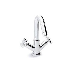 ALCOR Un trou évier Bouche tournant avec déchets clic-clac Chrome  Bongio  BONGIO RUBINETTERIE  - 1