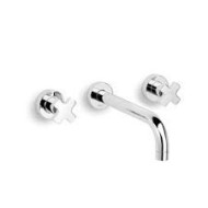 ALCOR Groupe de évier à mur Bouche 220mm Chrome  Bongio 42538-22 BONGIO RUBINETTERIE  - 1