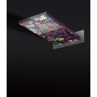 TATTOO WELLNESS SHOWER tête de douche   à mur avec double jet acier  Bongio 00889TTLU13TENTATION BONGIO RUBINETTERIE  - 1