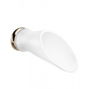 SOFFI Murano Glass Built-in basin spout All white/gold  Bongio 60978OR44 BONGIO RUBINETTERIE  - 1