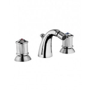 IMPERO Batterie Bidet 3 trous Bouche complete échappement 1.1/4" Chrome  Bongio 65503 BONGIO RUBINETTERIE  - 1