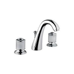 CRISTALLO Batterie Sink 3 trous complete échappement 1.1/4" Chrome  Bongio 04501 BONGIO RUBINETTERIE  - 1