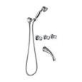 CRISTALLO Built-in bath mixer with shower set duplex Chrome  Bongio 04530-D BONGIO RUBINETTERIE  - 1