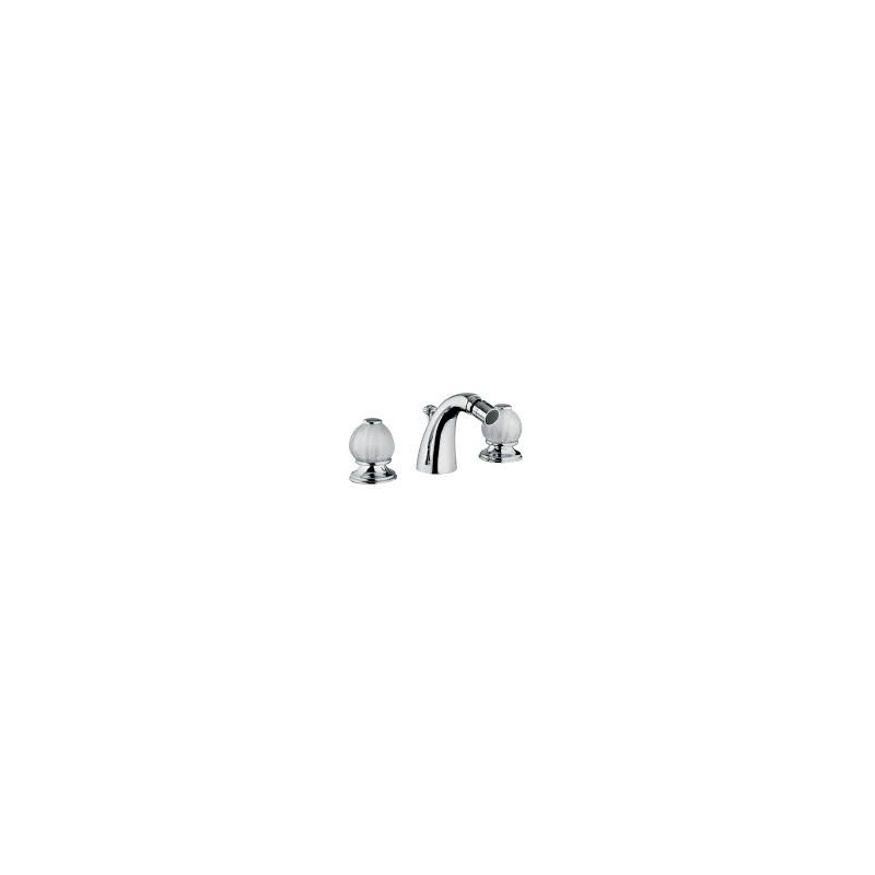 RIVOLI Batterie Bidet 3 trous complete échappement 1.1/4" Chrome  Bongio 05503 BONGIO RUBINETTERIE  - 1