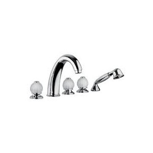 RIVOLI Groupe Bord de bain 5 trous Chrome  Bongio 05531-D BONGIO RUBINETTERIE  - 1