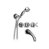 AXEL Einbau Wannenarmatur mit Brauseset duplex Chrome  Bongio 15530-D BONGIO RUBINETTERIE  - 1