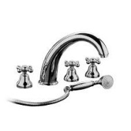 AXEL Wannenarmatur Wannenrandmontage 5 Loch Chrome  Bongio 15531-D BONGIO RUBINETTERIE  - 1