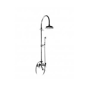 MILLE NUITS External bath mixer with tube, shower head and handshower set duplex Chrome  Bongio 22536-D BONGIO RUBINETTERIE  - 1