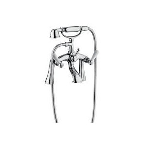 OXFORD LUX Groupe Bath externe sur le post avec set de douche Chrome  Bongio 19527 BONGIO RUBINETTERIE  - 1