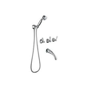 OXFORD LUX Einbau Wannenarmatur mit Brauseset duplex Chrome  Bongio 19530-D BONGIO RUBINETTERIE  - 1