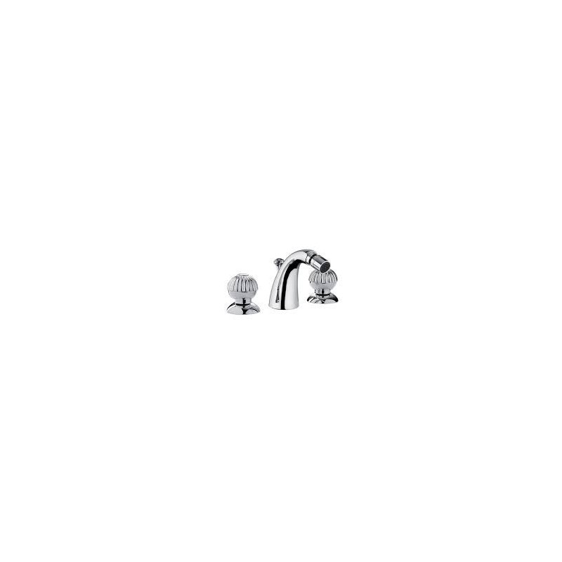 RADIANT Bidet mixer 3 holes with spout with pop-up waste 1.1/4" Chrome  Bongio 02503 BONGIO RUBINETTERIE  - 1